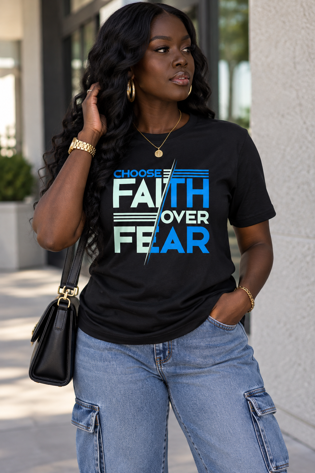 Choose Faith Over Fear Christian T-Shirt