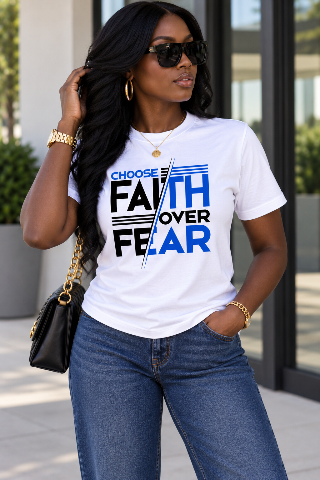 Choose Faith Over Fear Christian T-Shirt